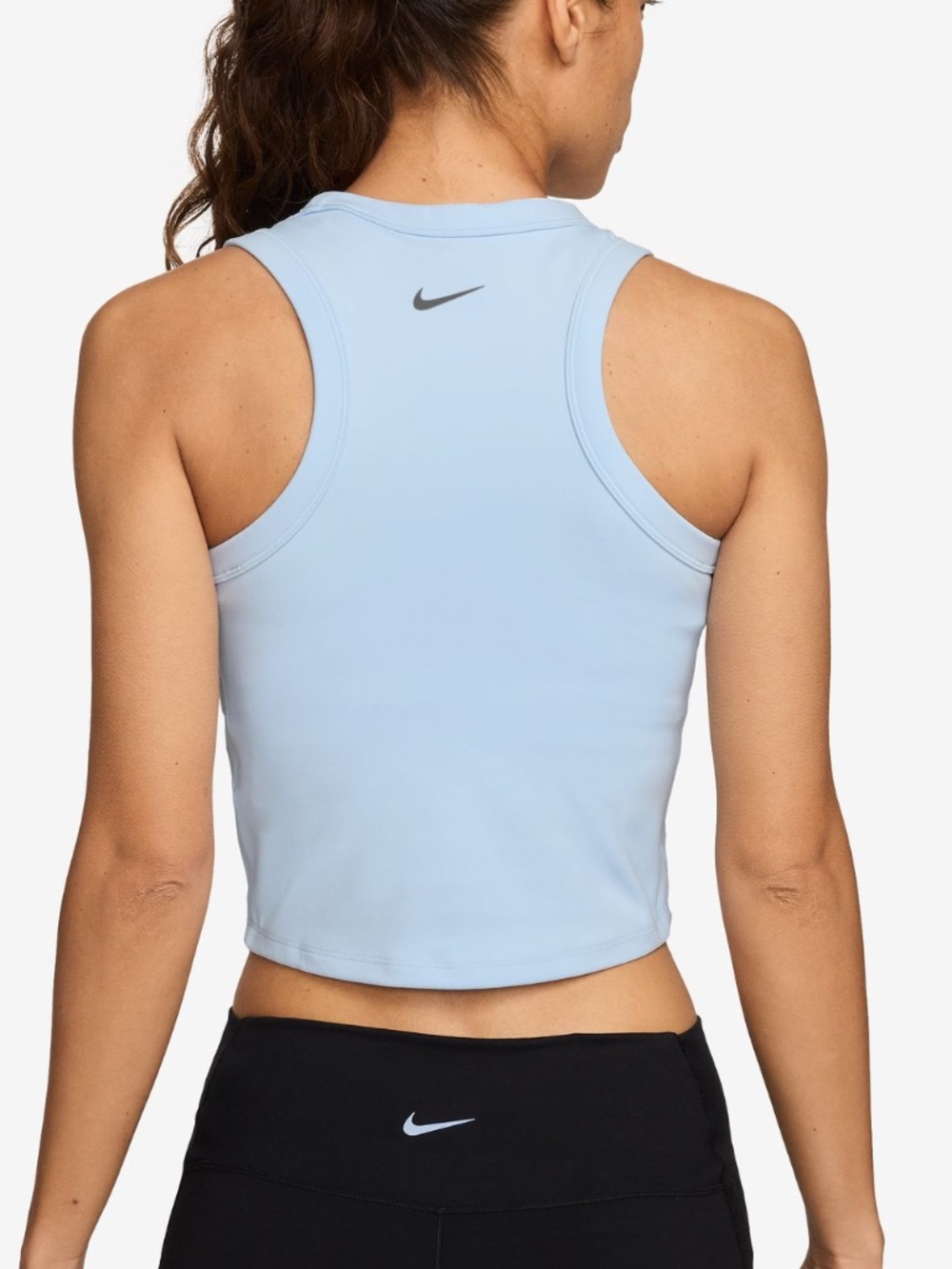 NWT Women's Nike One Fitted Dri-FIT Cropped Tank Top Size S & L  Blue